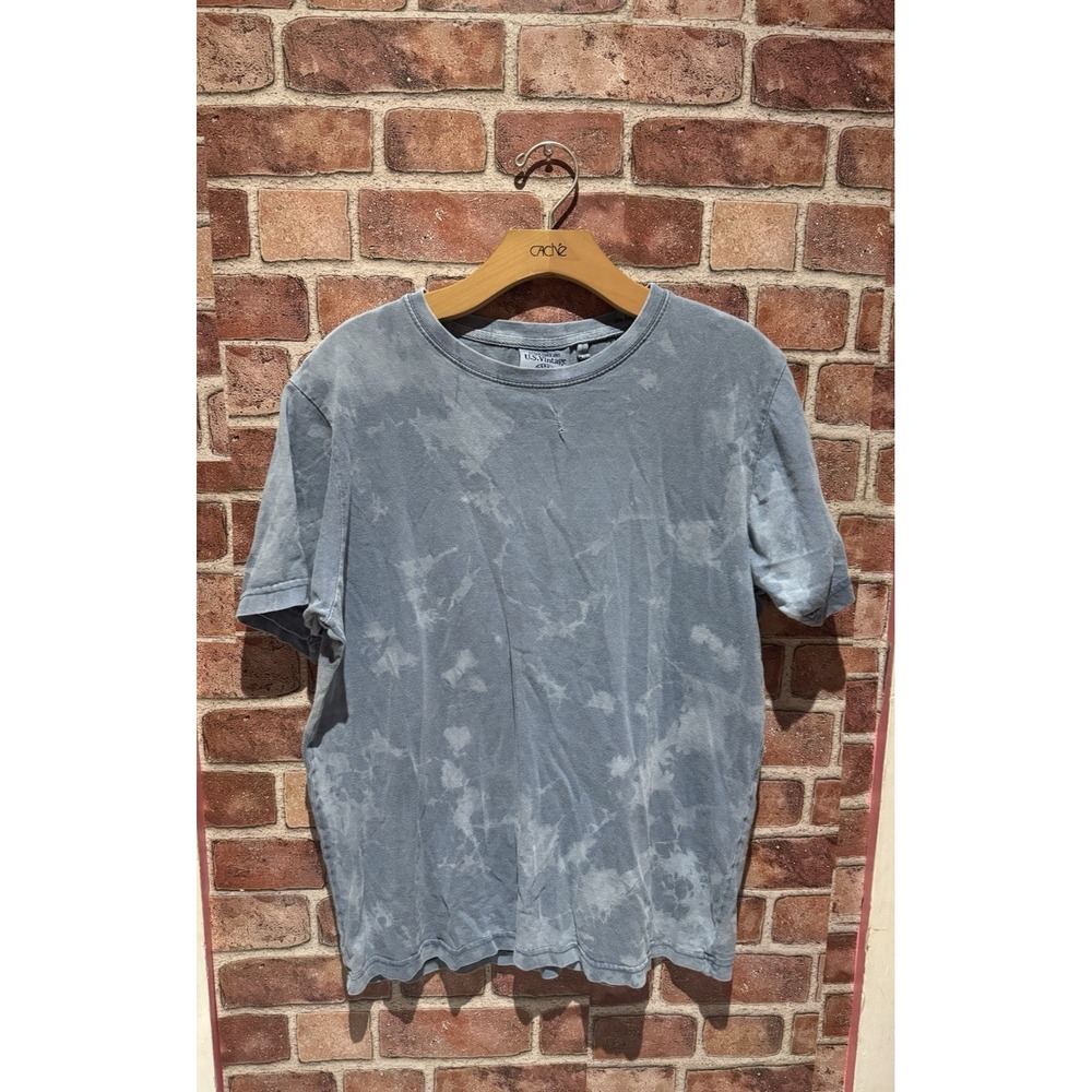 U.S. Vintage Athletic Dept. Short Slv T Shirt Men's Size S Cotton Pastel Blue
